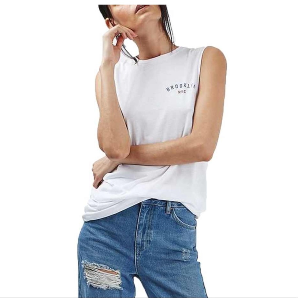 TOPSHOP All-American muscle tank